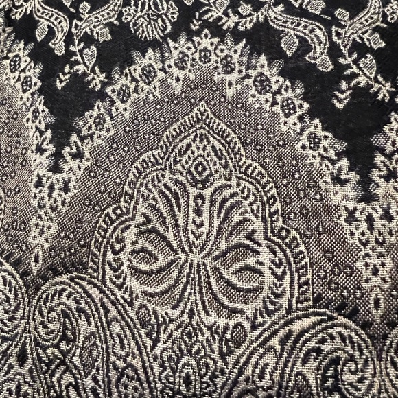 Vintage skirt NOS border print rayon lined skirt - Picture 9 of 10